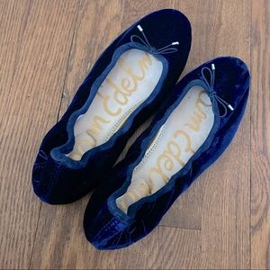 Sam Edelman Blue velvet flats